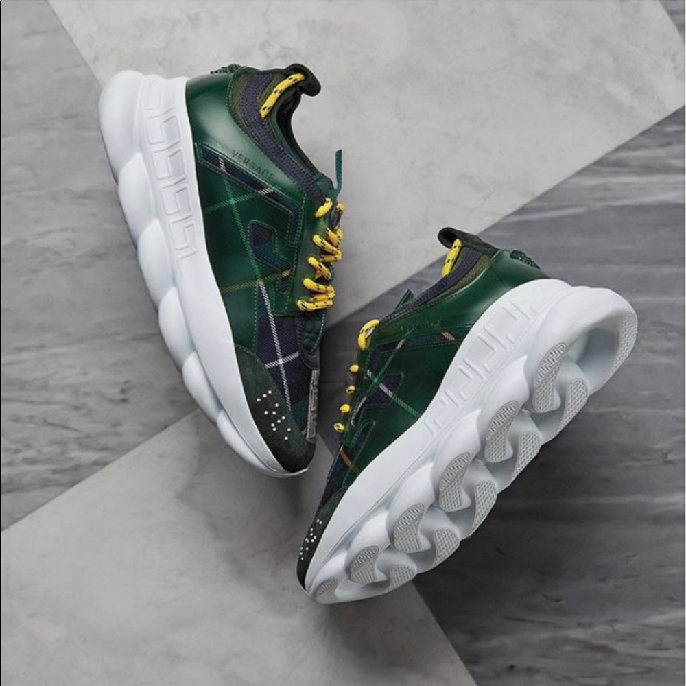 Versace chain reaction shoes.